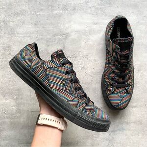 Converse All Stars Neon Stripes Shoes Mens 8, Womens 10